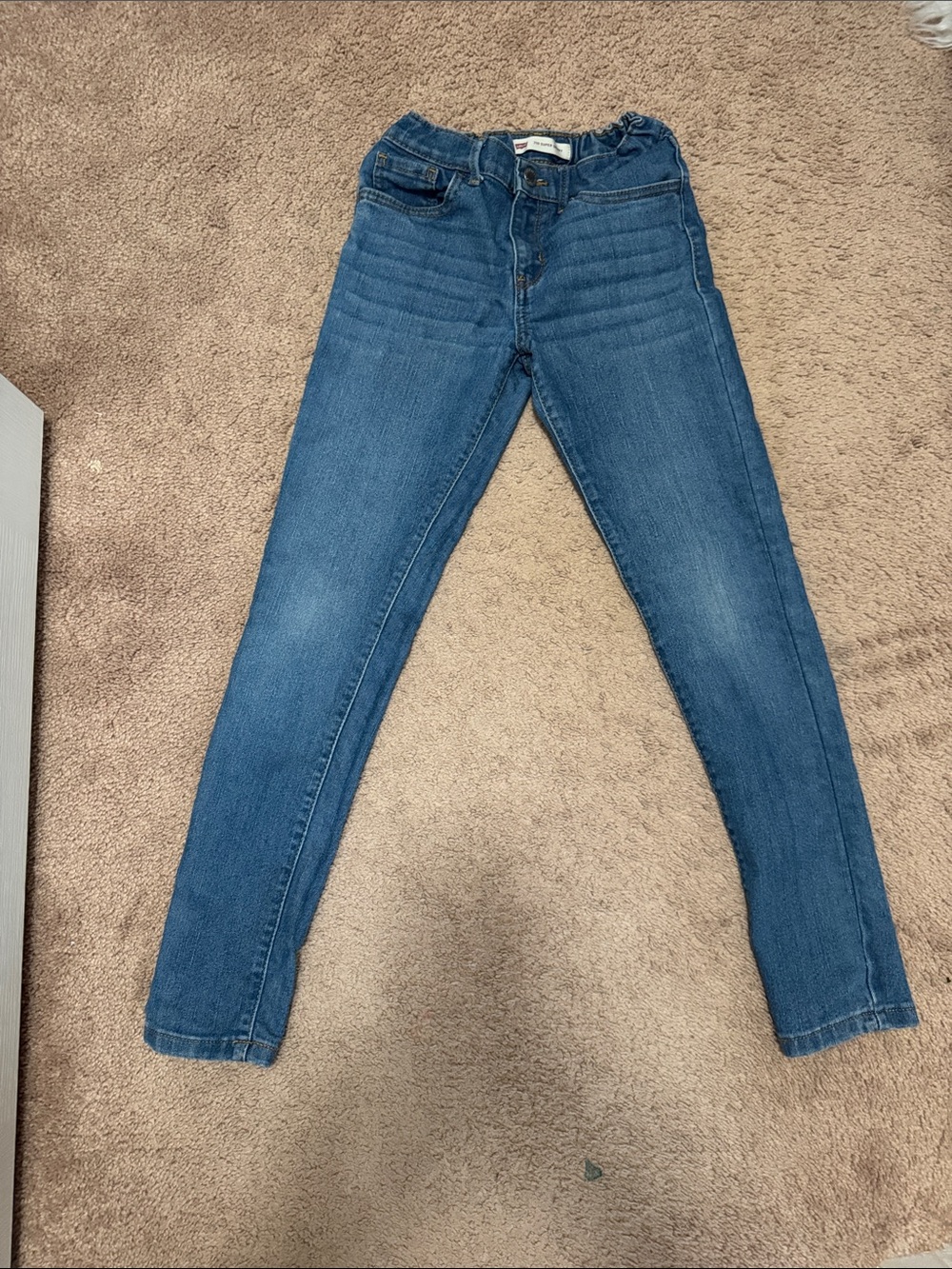 Girl’s Skinny Jeans in Medium Blue Stretch Denim size 12